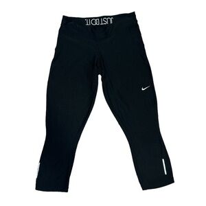 Nike Dry Fit Woman’s Calf Length Black Running Pants